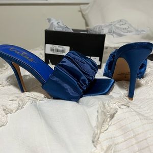 Lulus Royal Blue Satin Heel